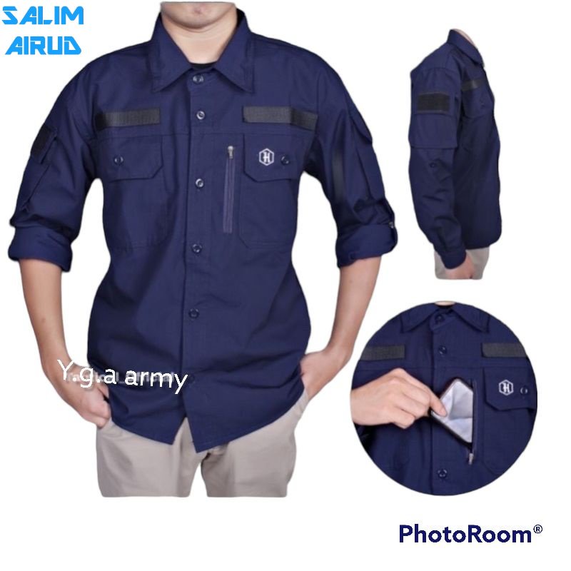 baju kemeja army tactical HEXAGON BIG SIZE - TERLARIS