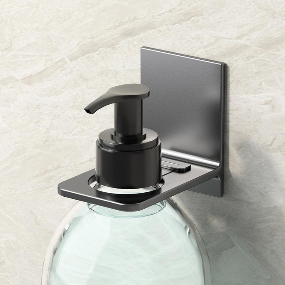 Ly Tempat Botol Sabun Klip Portable Wall Hanger Shampoo Holder