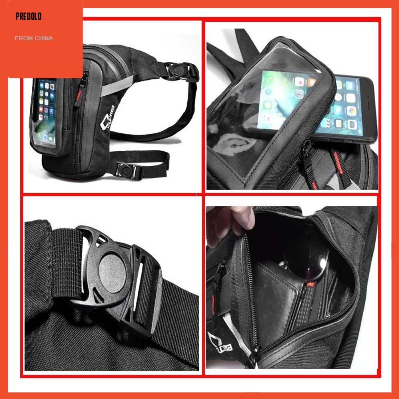 [Predolo] Pria Oxford Motor Riding Bike Fanny Pinggang Touch Screen Phone Bags