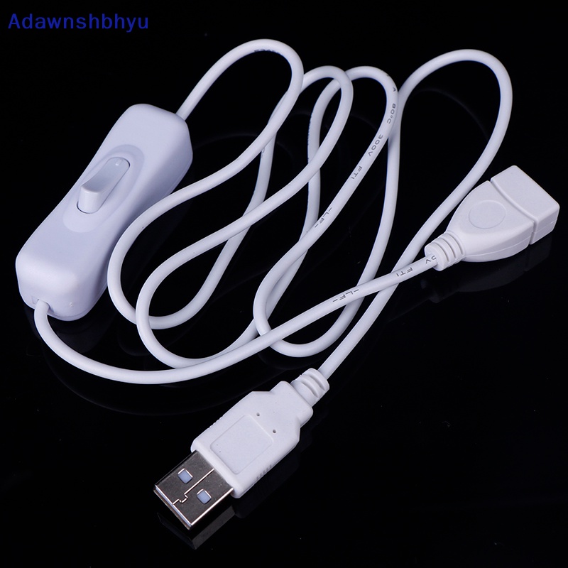 Adhyu 1Pc 1m Kabel USB Dengan Switch ON/OFF Cable Extension Toggle Untuk Lampu USB USB Fan ID