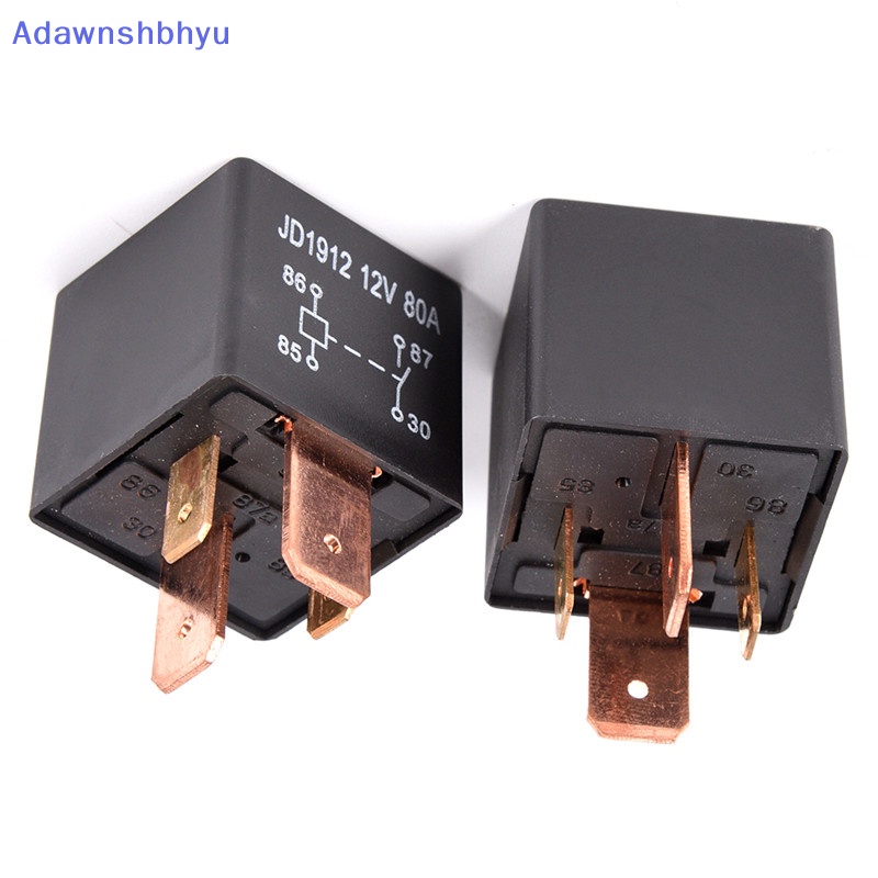 Adhyu Waterproof Heavy Duty Relay 4Pin DC 24V 12V 80A JD1912 Relay Mobil Otomotif ID