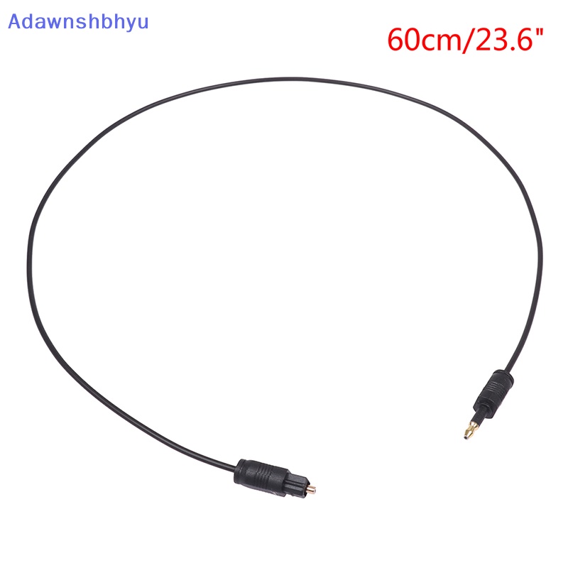 Adhyu 1.96Ft Toslink Male to Mini Plug 3.5mm Male Digital Optik SPDIF Kabel Audio ID