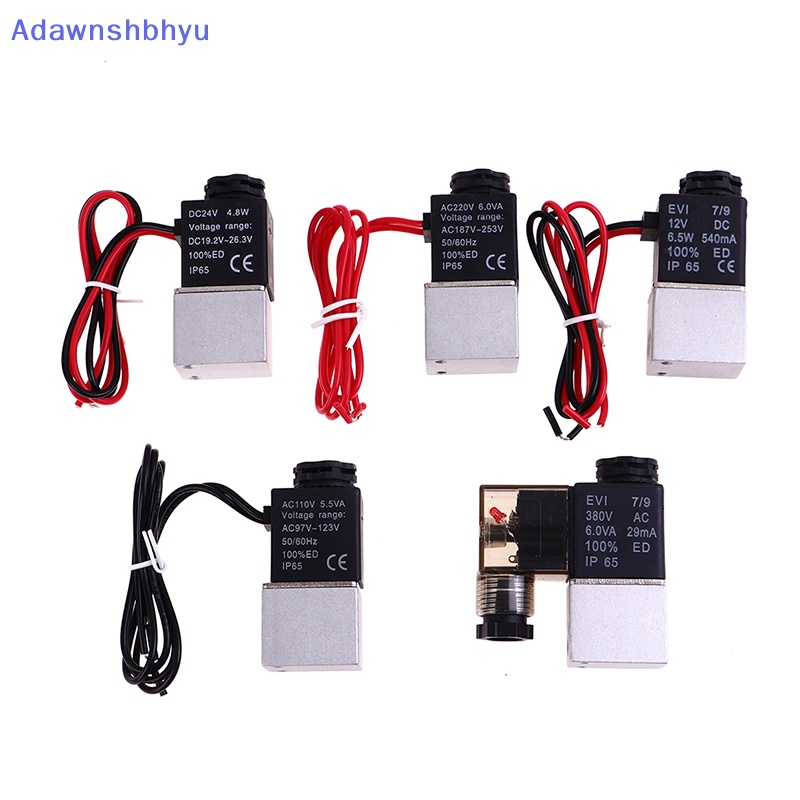 Adhyu 12V 24V 110V 220V 380V Solenoid Valve1/8&quot; 2arah Direct-acg Pneumatic Valves ID