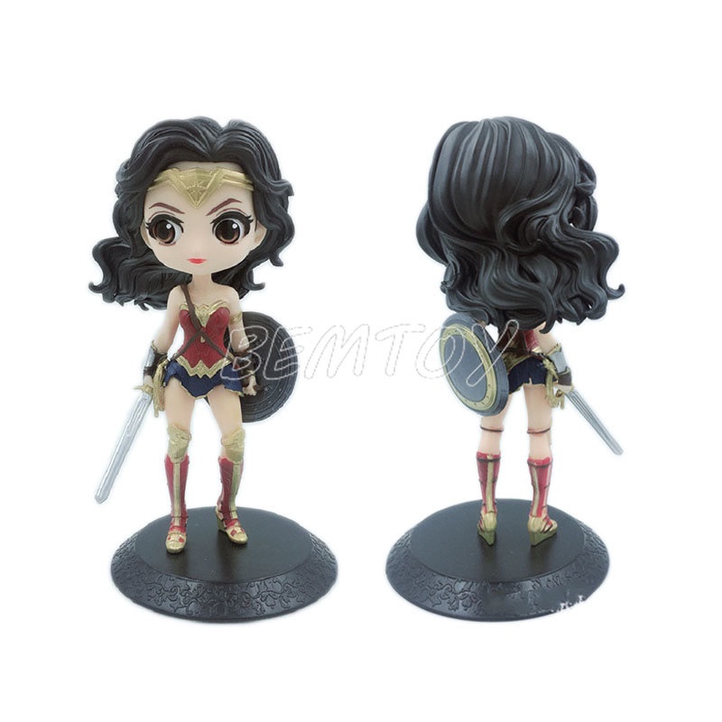 Anime Superheroes Wonder Woman Figurine Harley Quinn PVC Action Figure Mainan Model Koleksi Untuk Anak Perempuan