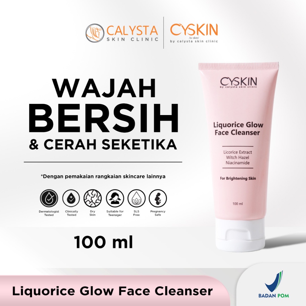 Calysta Cyskin Face Facial Wash untuk Kulit Normal BPOM Pembersih Wajah Perawatan Kecantikan Skincar
