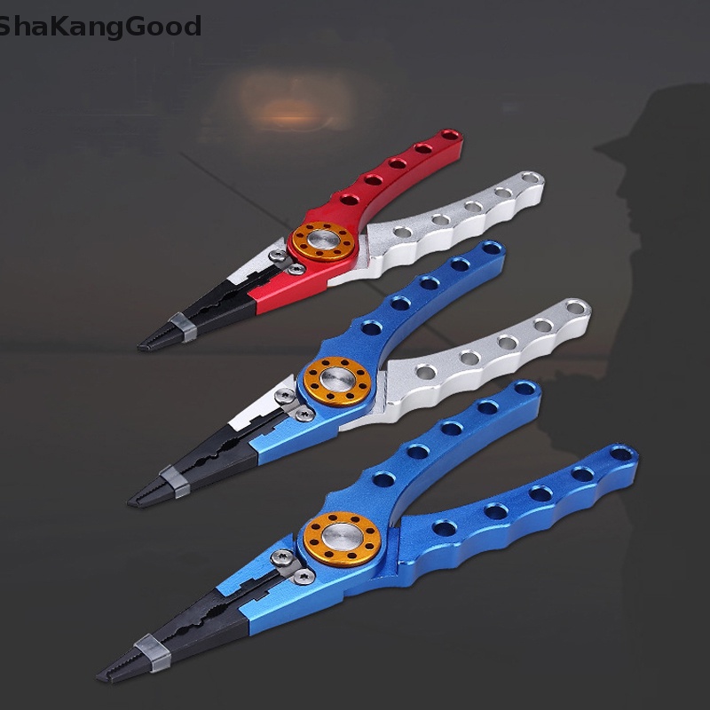 Tang Pancing Selip Aluminium Braided Shears Split Ring Tang Tempat Ikan Dengan Sarung SKK