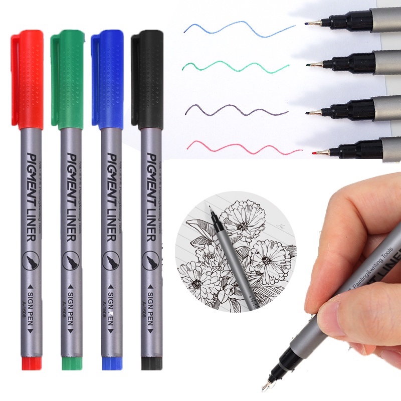 0.5mm 4warna Kualitas Tinggi Cepat Kering Tanda Tangan Pulpen/Tahan Lama Tulis Halus Kapasitas Besar Tinta Gel Pena Mahasiswa Stationary Kantor Perlengkapan Sekolah