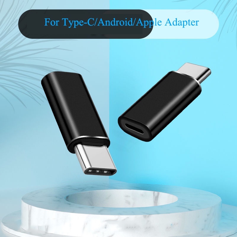 1pc Adaptor Tipe-C Ke Android/Konverter Antarmuka Tipe-C Ke IOS Aksesoris Telepon/Transfer Data Konversi Pengisian Kompatibel Untuk Ponsel Laptop