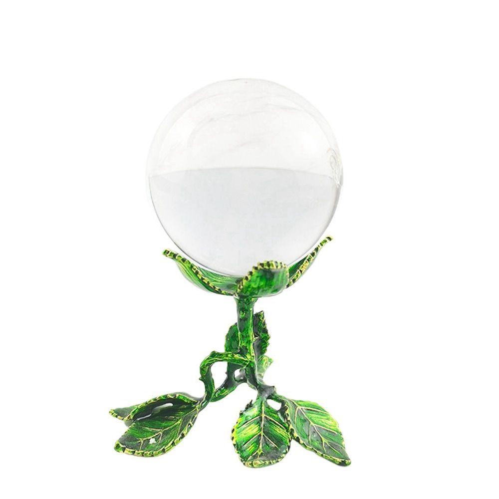 【 ELEGANT 】 Bola Kristal Dasar 1Pcs Tahan Lama Bunga Kerajinan Tangan Dekorasi Ornamen Bola Batu Globe Holder