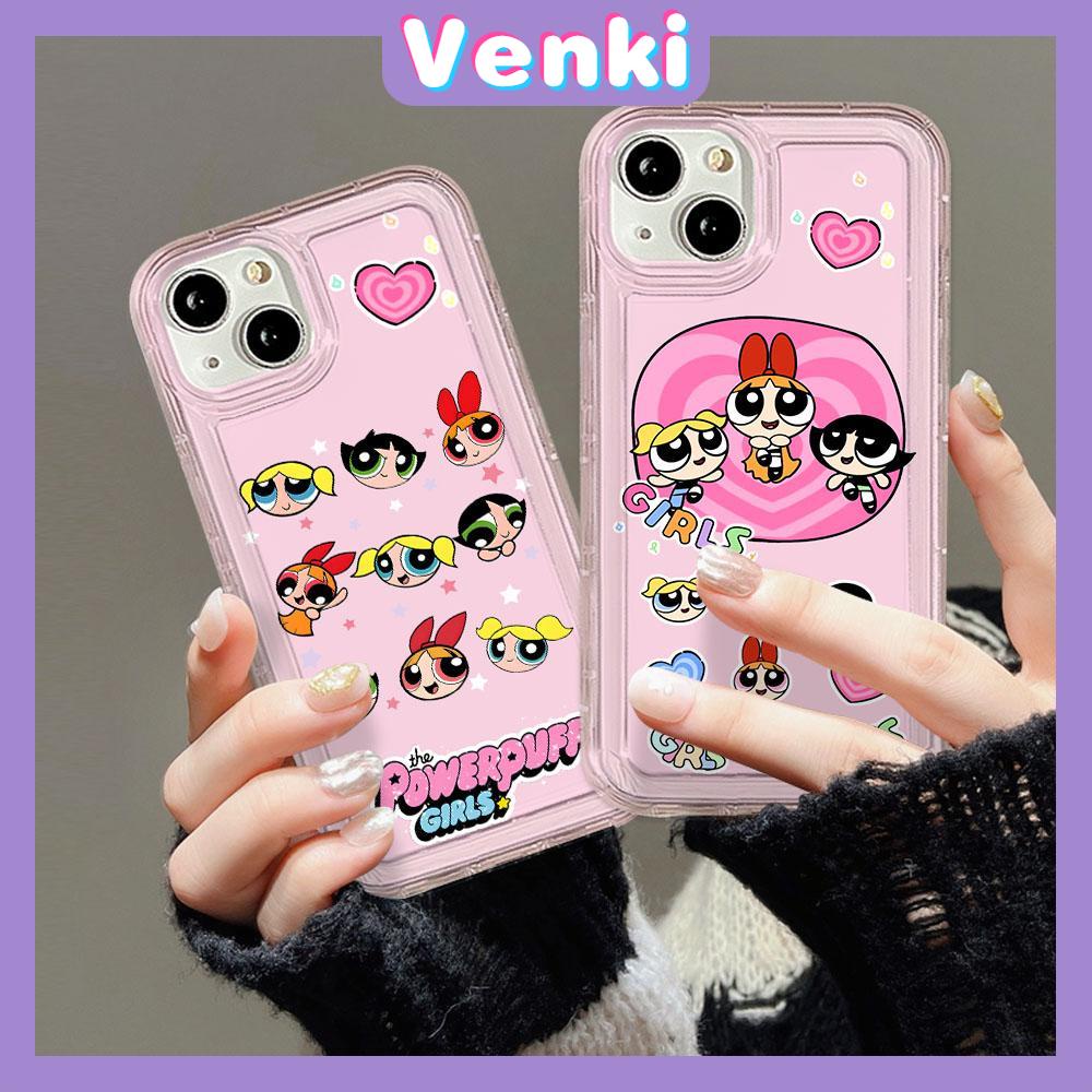 VENKI - For iPhone 11 Case Clear Phone Case TPU Soft Case Airbag Shockproof Protection Camera Cute Cartoon Little Girl Compatible with iPhone 14 13 Pro Max iPhone 12 Pro Max XR XS