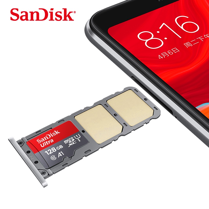 Sandisk Memory Card 256GB 512GB 128GB Kartu TF Real Kapasitas Super Besar 16GB 8GB 32GB 64GB SD Card