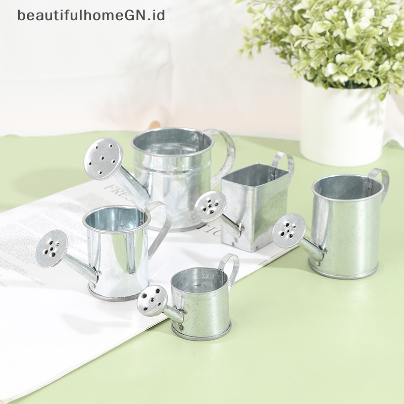 {Cantik} Miniatur Rumah Boneka Metal Watering Can Model Aksesoris Dekorasi Rumah Boneka~