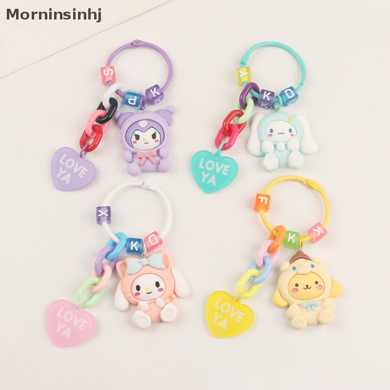 Mornin Hello Kittys Sanrio Gantungan Kunci Kawaii Anime My Melody Cinnamoroll Kartun Siswa Tas Boneka Liontin Aksesori Dekorasi Mainan Anak Perempuan id