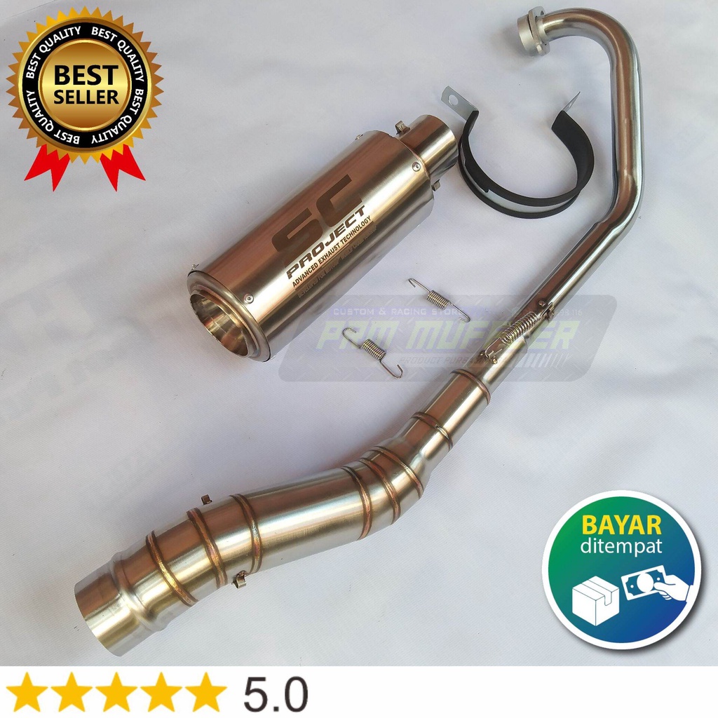 knalpot racing SC project stenliss Titan Jupiter MX 135 new Jupiter MX 135 old Mx KING