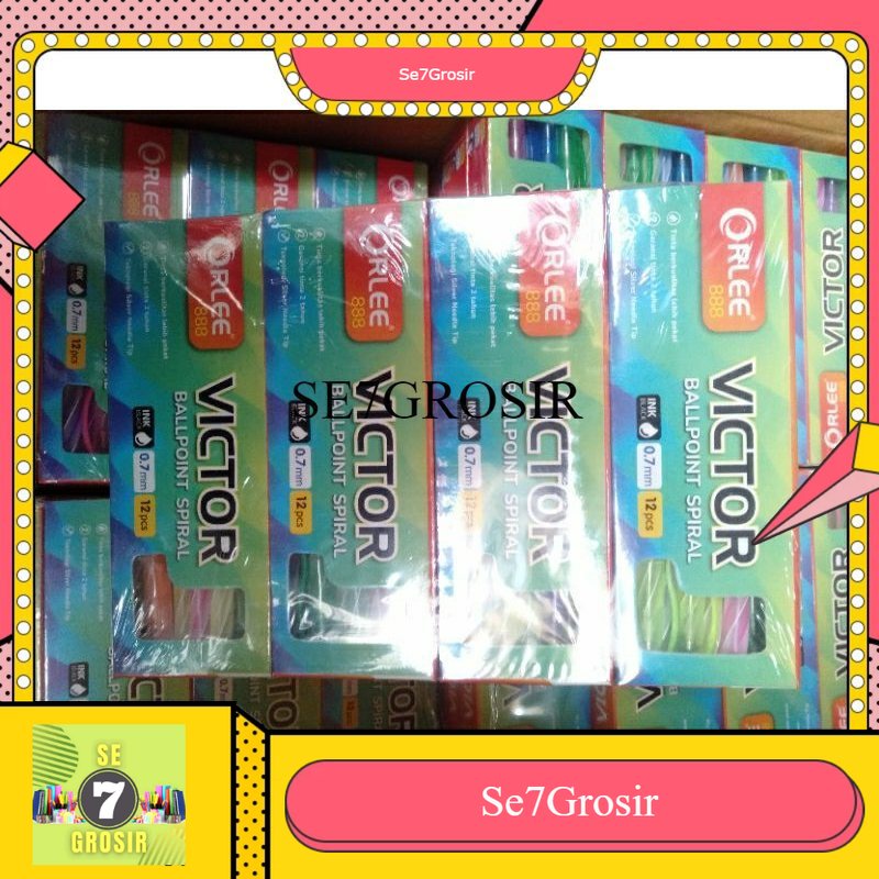 

BOLPOIN ULIR VICTOR 1 Lusin (isi12pcs) (Bisa Dijual Kembali)