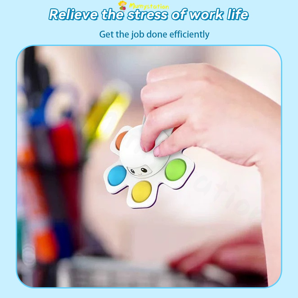 Mumystation mainan gyro gurita kecil Menarik Mainan berputar yang mendidik untuk anak-anak