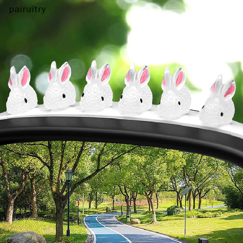 Prt 2PCS Hiasan Bercahaya Mobil Bunny Car Cute Style Healing Dekorasi Interior Mobil PRT