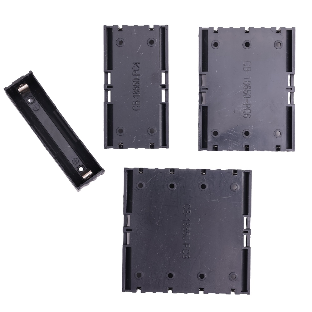 Casing Power Bank Abs18650 DIY/Tempat Baterai Kotak Penyimpanan Case/Wadah Baterai 12 3 4 Slot Hard Pin