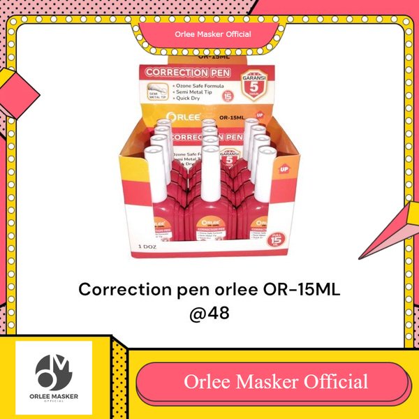 

TIPE X CAIR ORLEE / CORRECTION TAPE ORLEE / kualitas menjanjikan cocok untuk kulakan