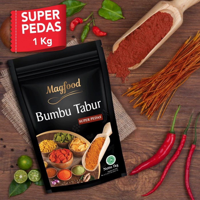 

N.E.W Magfood Bumbu Tabur Super Pedas 1 Kg