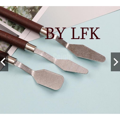 

5PCS/SETS PALETE PISAU SPATULA DEKORASI KUE LUKIS KNIVE SPATULA PALET - 2 PCS