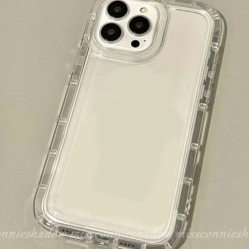 Ins Shockproof Case Untuk Vivo Y35 Y15 Y02 Y22 Y21s Y02s Y15s Y16 Y17 Y21 Y91C Y20 Y11 Y12 V25E Y20i Y12i Y22s Y12s Y91 Y15A Y30 V25 Y95 Y33s Y93 Transparan Airbag Lembut TPU Cover