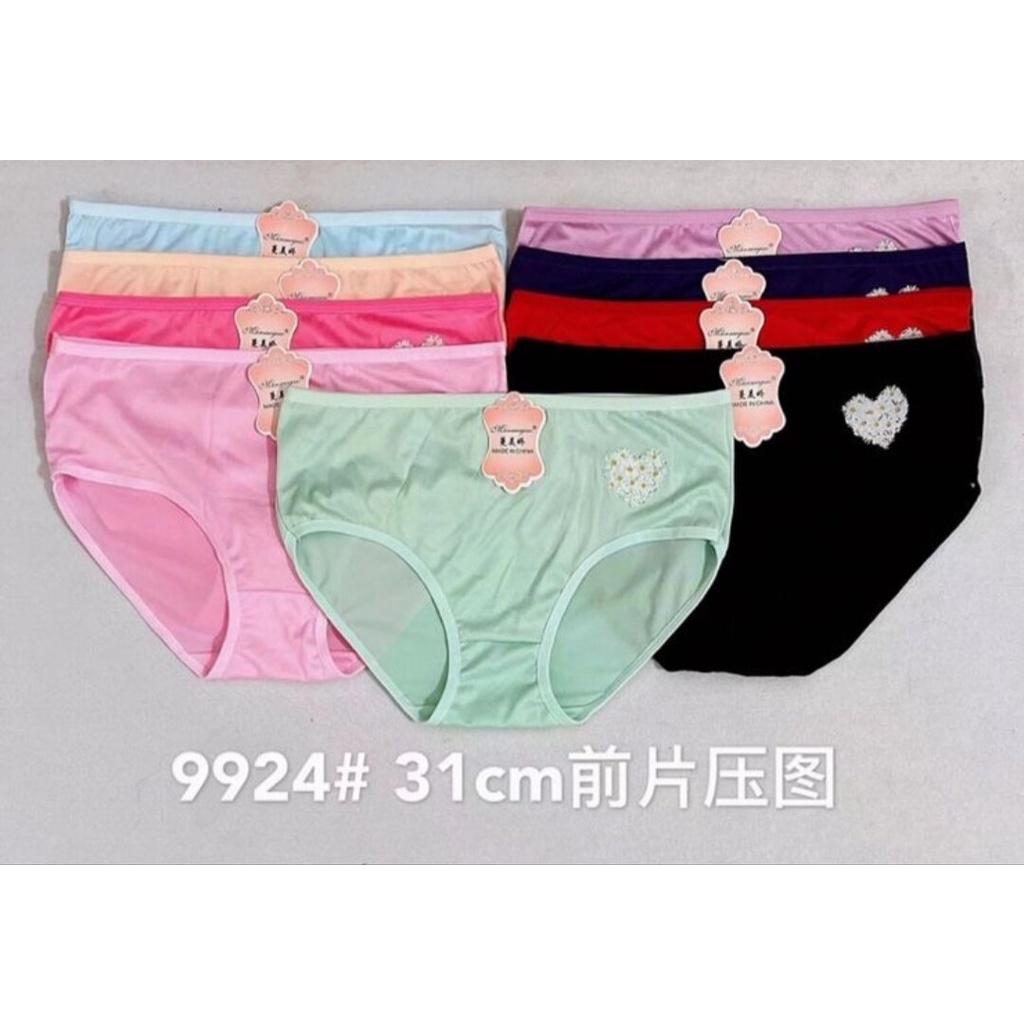 {PROMO MURAH} 6 PCS CELANA DALAM WANITA FIT TO XXL MANMENJIAO STIKER PREMIUM UNDIES