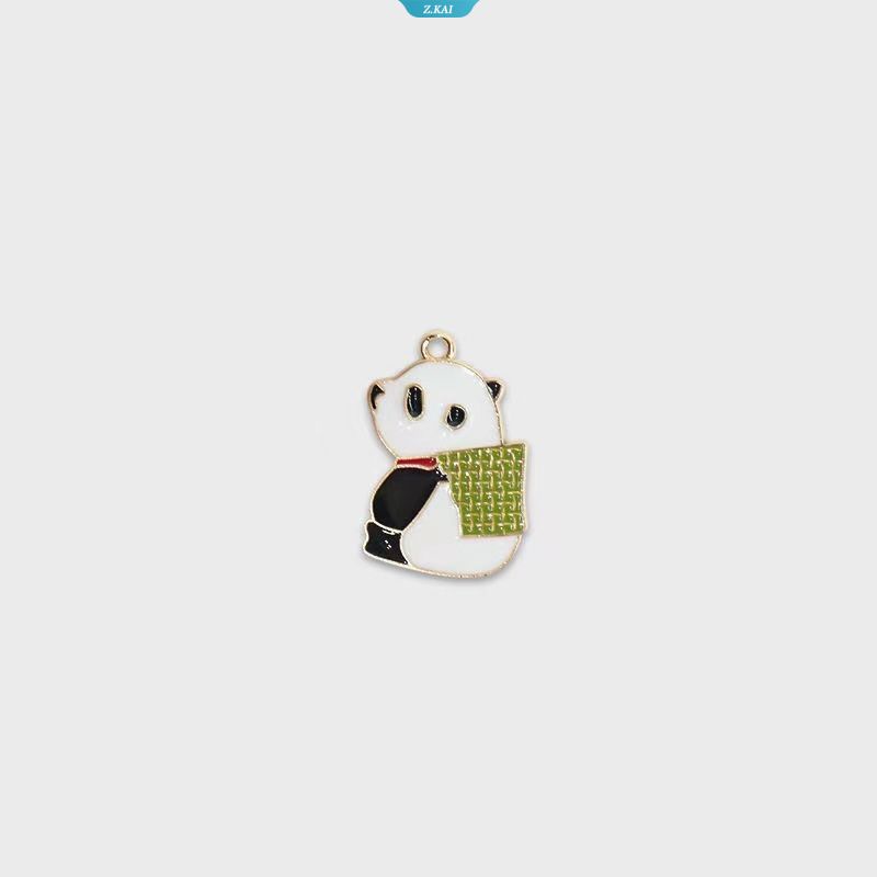 Fashion Kartun Panda The Fighting Panda Dengan Keranjang Bambu Kalung Lucu Olahraga Menyenangkan Panda Liontin Choker Untuk Hadiah Ulang Tahun Anak [ZK]