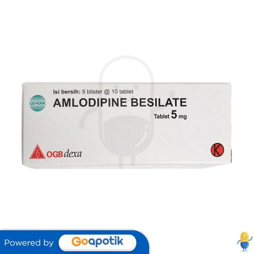 Amlodipine Besilate Ogb Dexa Medica 5 Mg Box 50 Tablet