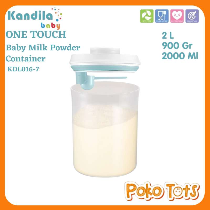 Kandila Baby One Touch Air Tight Milk Powder Container 2 Ltr KDL016-7 Tempat Susu Bubuk Bayi 2000ml WHS