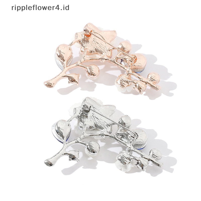 {rippleflower4.id} Bros Bunga Shell Plum Blossom Untuk Wanita Pernikahan Kantor Bros Pin Perhiasan~