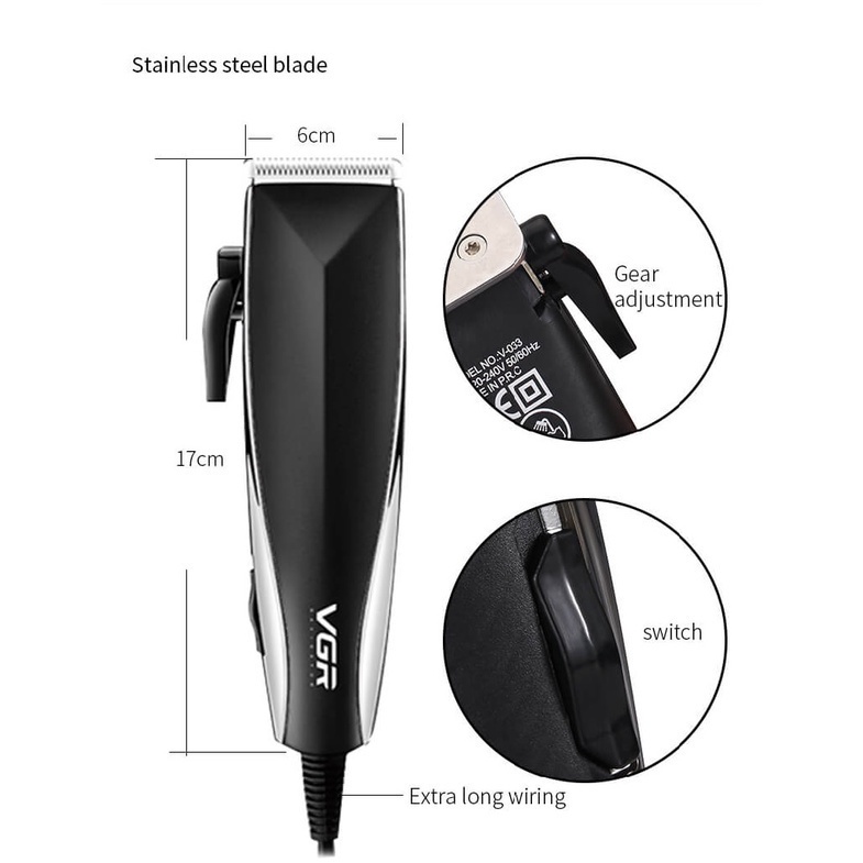 AKN88 - VOYAGER VGR V-033 Hair Clipper - Pencukur Rambut Alt KEMEI WMARK