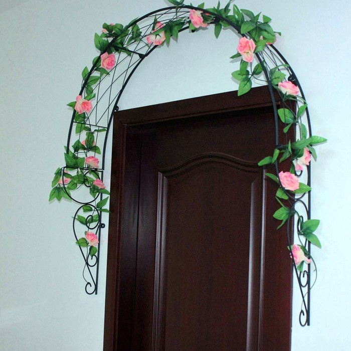 Tralis Besi Rambatan Tanaman Hias Bunga Pintu Jendela Indoor Outdoor