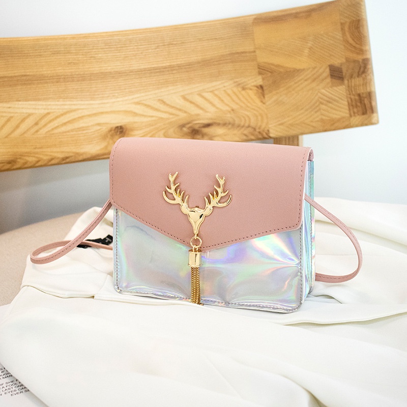 KH Tas Bahu Wanita Selempang Kepala Rusa Dengan rumbai Cantik Unik Woman Fashion Bag Deer A7