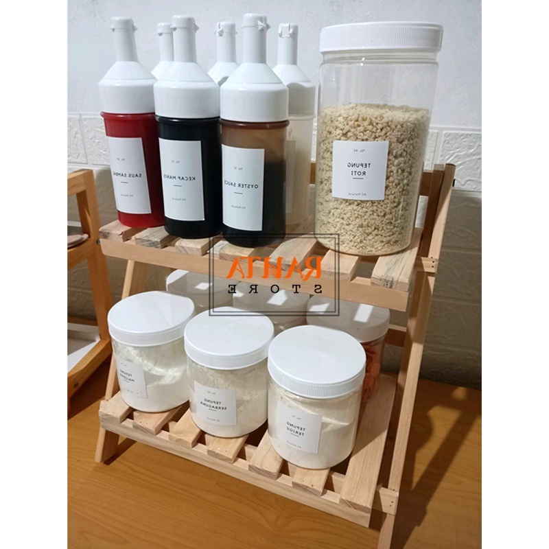 Rak Bumbu Kayu Lipat/Rak kayu Lipat/Rak pot Bunga Rak dapur/rak makeup