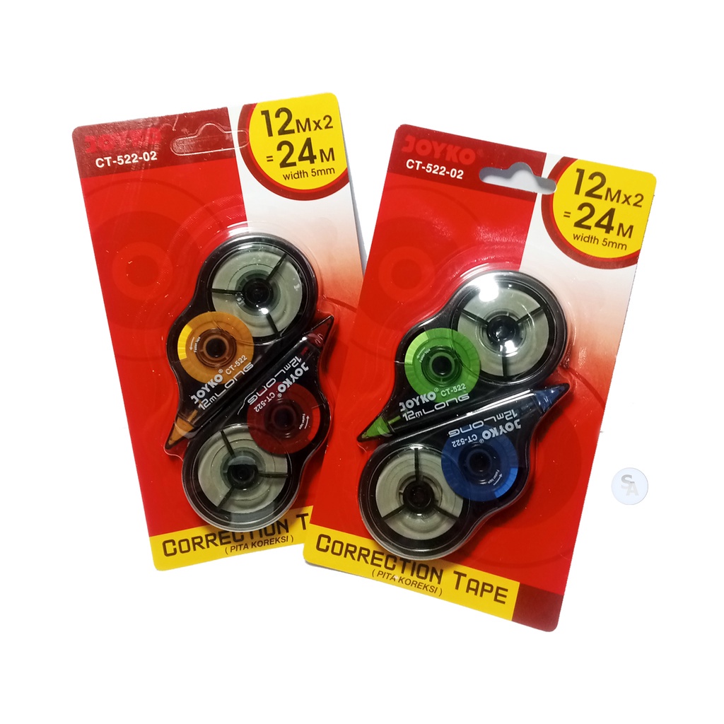 

JOYKO - Correction Tape CT-522-02 Tipe-Ex Kertas - Set