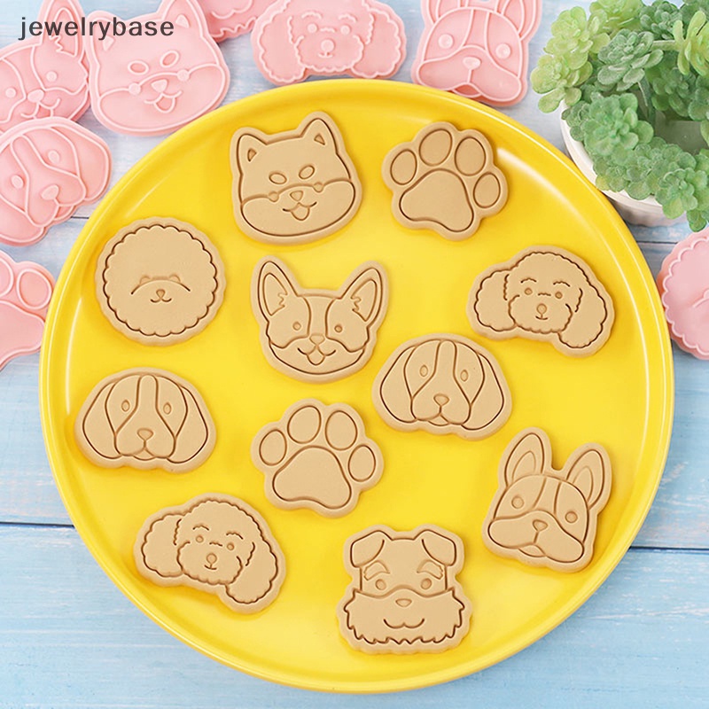 [jewelrybase] 8pcs Cetakan Biskuit Cookie Cutters Stamp Press Fondant Sugar Craft Baking Tools Butik