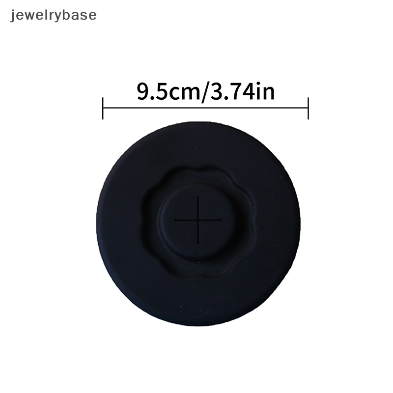 [jewelrybase] All-matching Silicone Cup Lid Glass Drink Cover Tahan Panas Dengan Lubang Sedotan Tahan Lama Aksesoris Botol Fleksibel Dicuci Butik