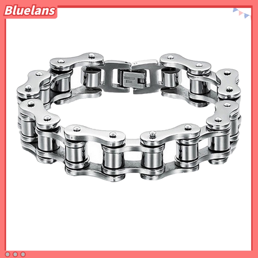 [BLS] Gelang Tangan Rantai All-match Tahan Lama Warna Solid Khusus Pria Untuk Hadiah