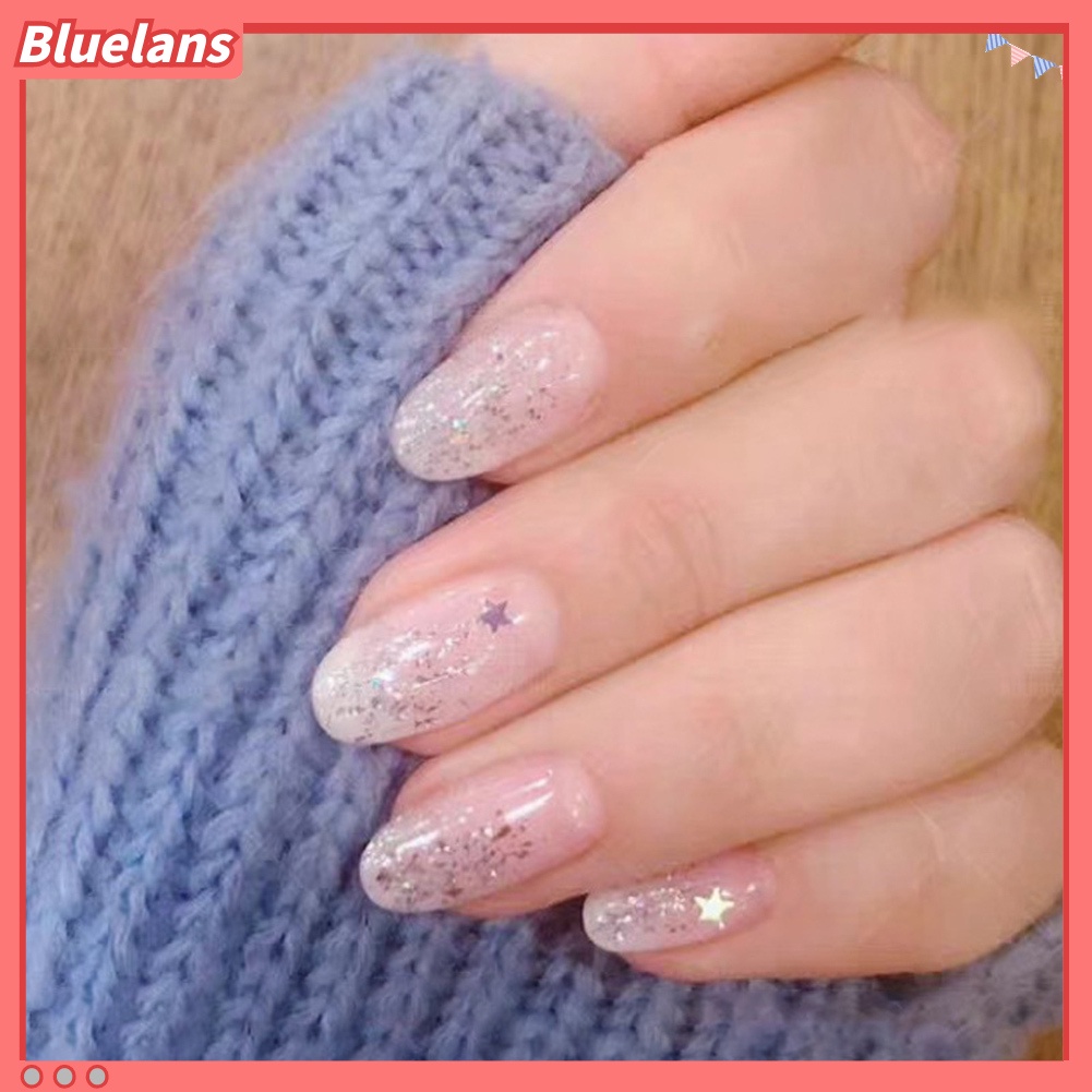 [BLM] Payet Manikur Hati Bintang Bulan Berujung Lima Glitter Campuran DIY Nail Art Decor