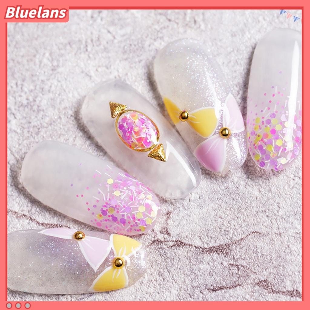 [BLM] Nail Art Rivet Glossy Eye-catching Metal Nail Art Paku Keling Manicure Dekorasi Untuk Pesta