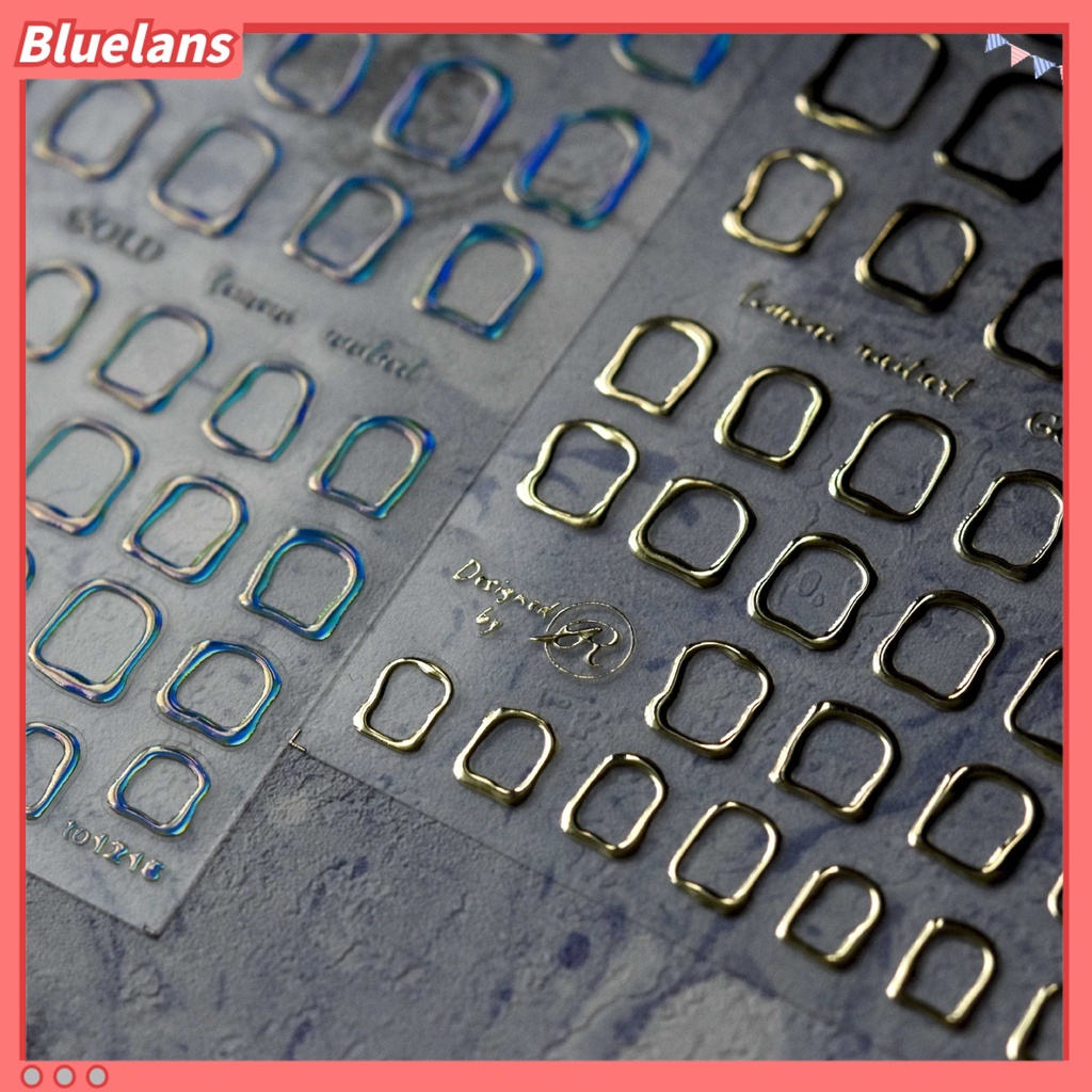 [BLM] Stiker Kuku Bentuk Kreatif Tahan Air Kertas Shiny Halus Manicure Sticker Nail Art Dekorasi Untuk Wanita