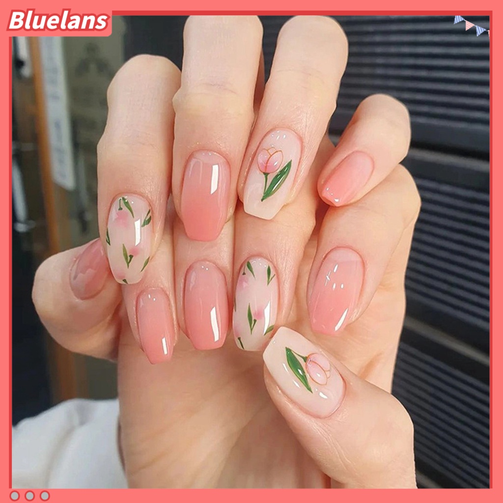 [BLM] Nail Art Stiker Indah Pola Bunga Perekat Diri Bunga Stiker Perekat Kuku Perlengkapan Kuku