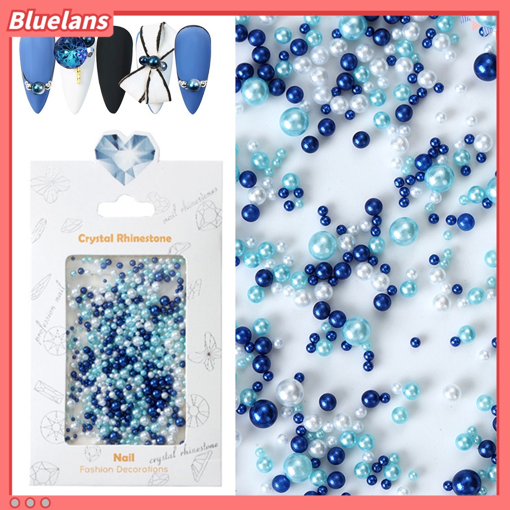 [BLM] 1tas Hiasan Kuku Shiny Stunning Efek Visual Warna Hidup Finishing Matte Ramah Lingkungan Hias ABS Mutiara Imitasi Manik Longgar Dekorasi Kuku Perlengkapan Kuku