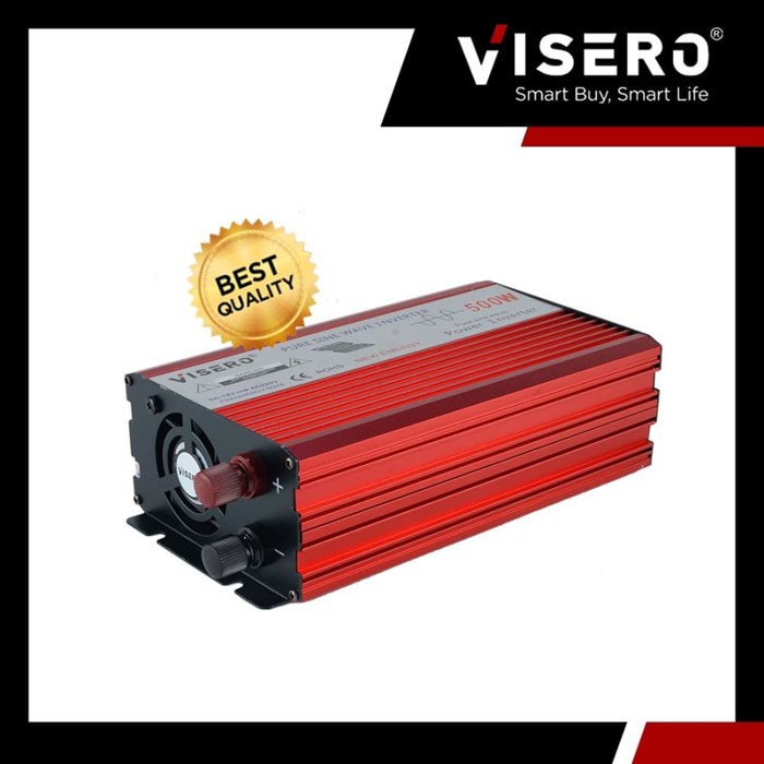 Visero Power Inverter Pure Sine Wave 500 Watt 12V to 220V VIO-500W PSW