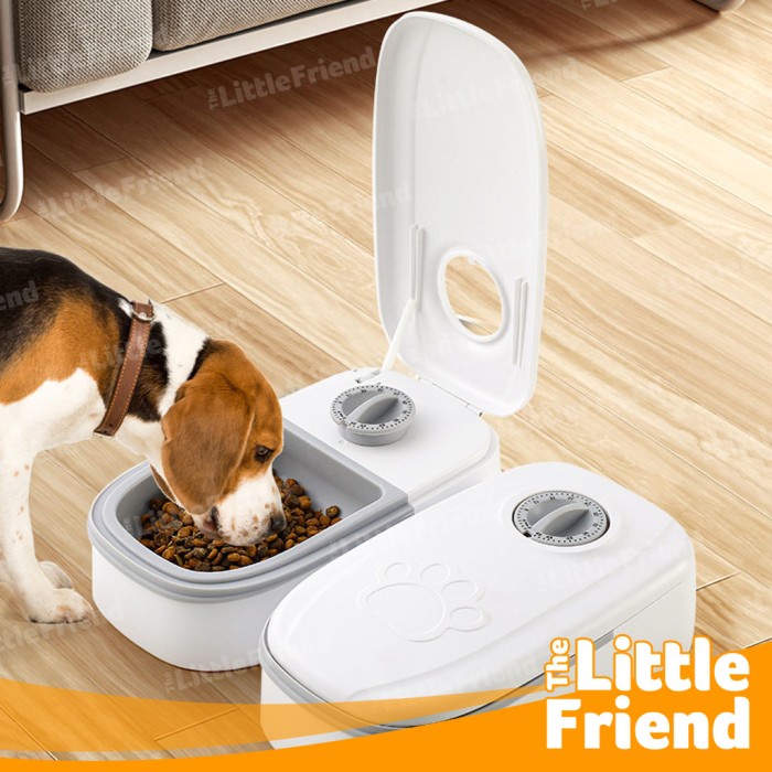 Tempat Dispenser Box Makan Anjing Kucing Smart Pet Feeder Single Timer