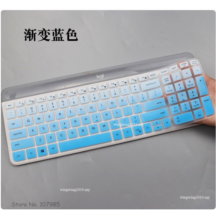 Skin Pelindung Penutup keyboard Wireless Silikon Tahan Debu Dapat Dicuci Untuk Logitech MK470 K580