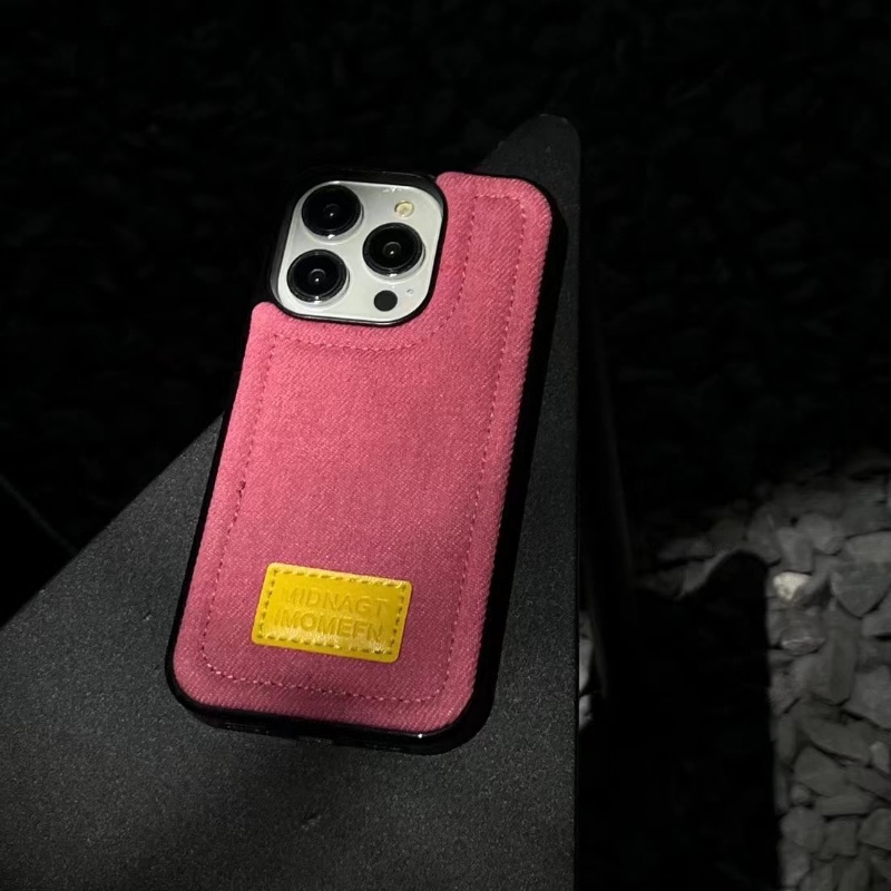 IPHONE Casing Denim Tren Dipakai Untuk Iphone13 14 12 11 Pro Max Ponsel Pasangan Perlindungan Fashion Soft Case