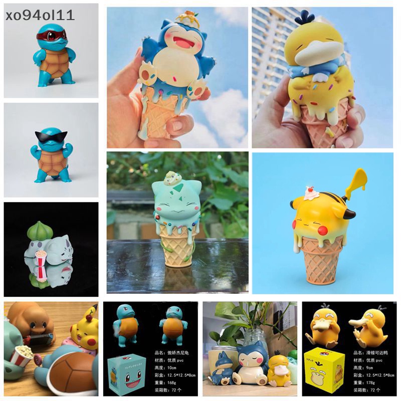 Xo Snorlax Ice Cream Lengan Sambung Starry Dream Series Psyduck Model Snorlax OL