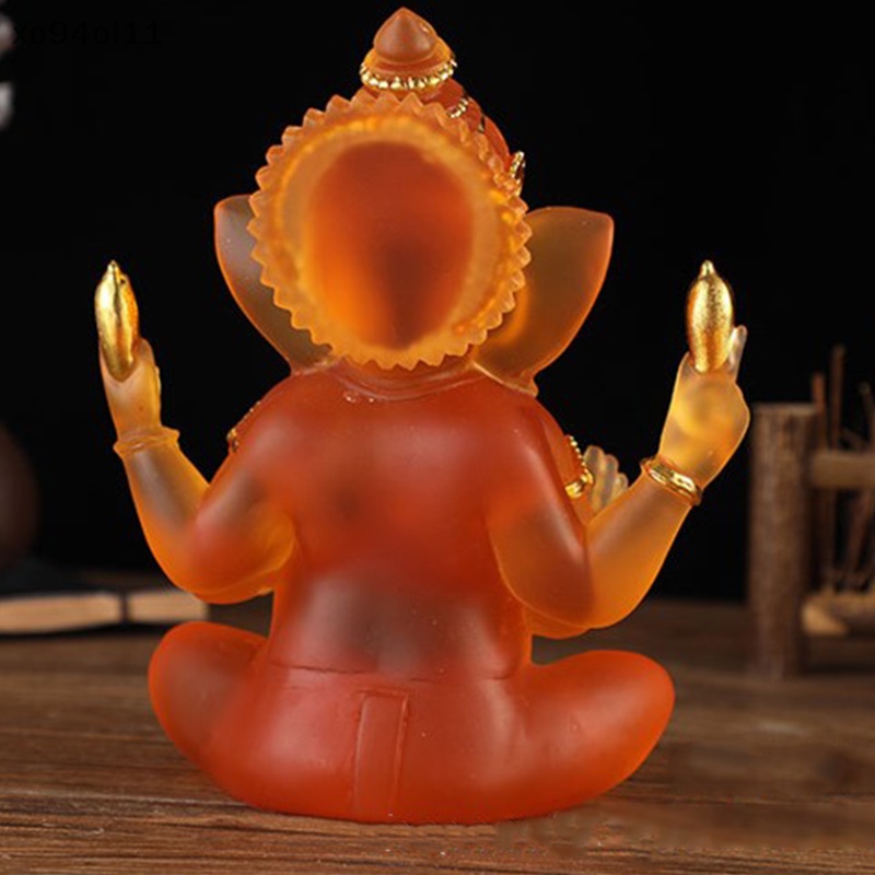 Patung Ganesha Dewa XO Bening Patung Gajah Hindu Ornamen Buddha OL